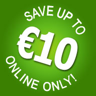 Book online and get up to 10 euro off!
