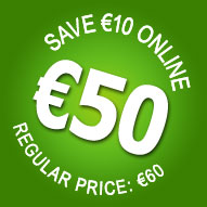 €10 OFF! Book online for only €50!