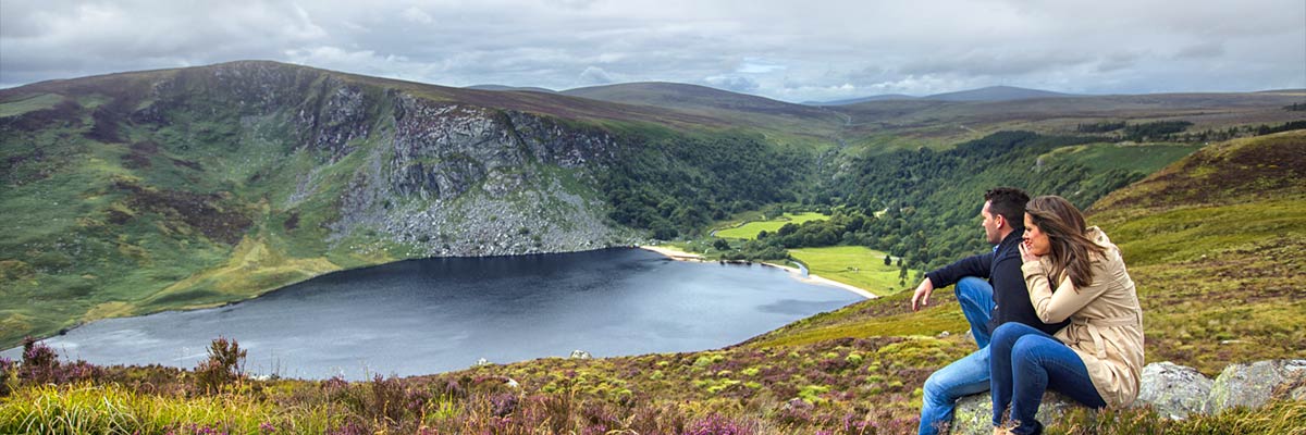 Lough Tay, also known as the "Guinness Lake"